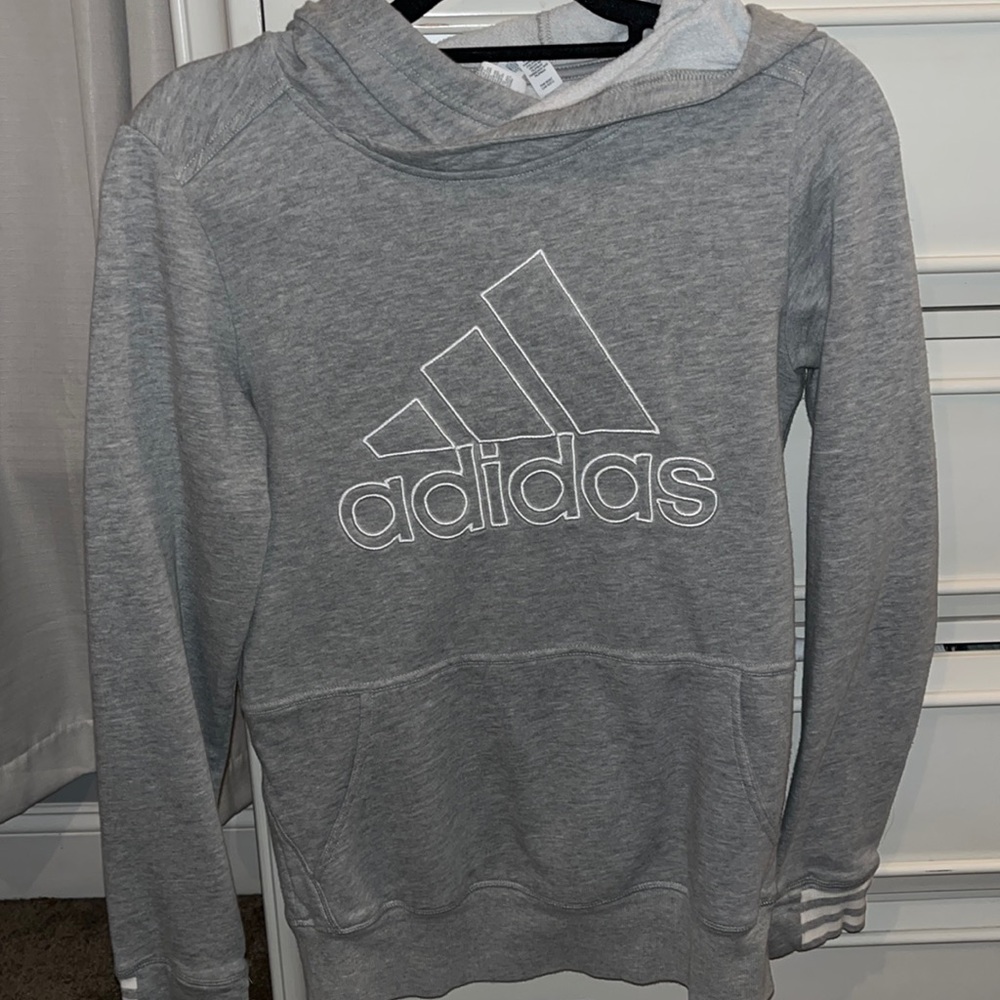 Grey Adidas hoodie